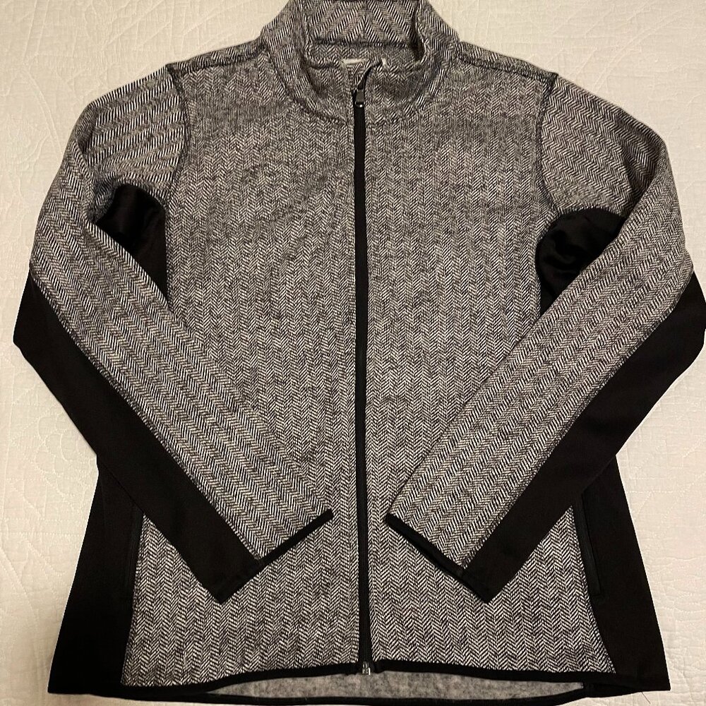 Black/White Herringbone Jacket
